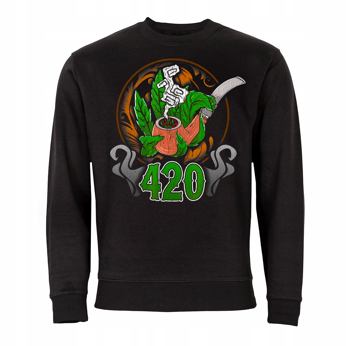 Mikina Marihuana Zielko 420 Cannabis Weed Fajka