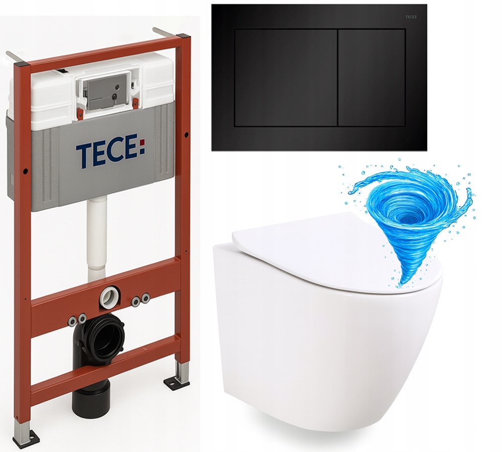 Rošt Tece Sada 7v1 Škrupina Tornado Arbo Tlačidlo Čierny Mat Podložka