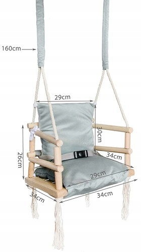 DREWNIANA HUŚTAWKA 3W1 Bohater brak