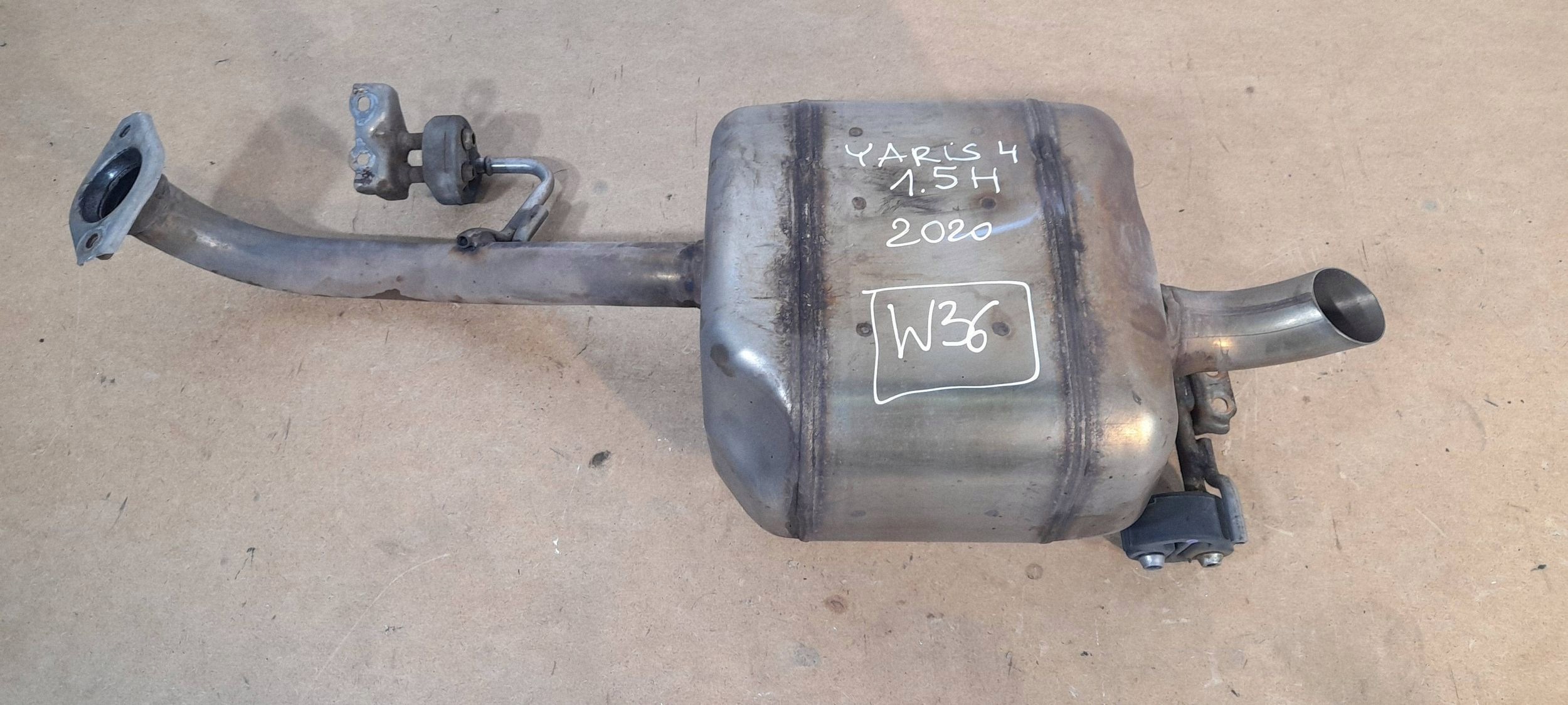 Toyota Yaris XP21 1,5H silencer rear 1K003 (W36)