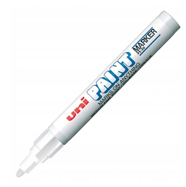 

Marker Pisak Olejowy Biały do metalu drewna opon