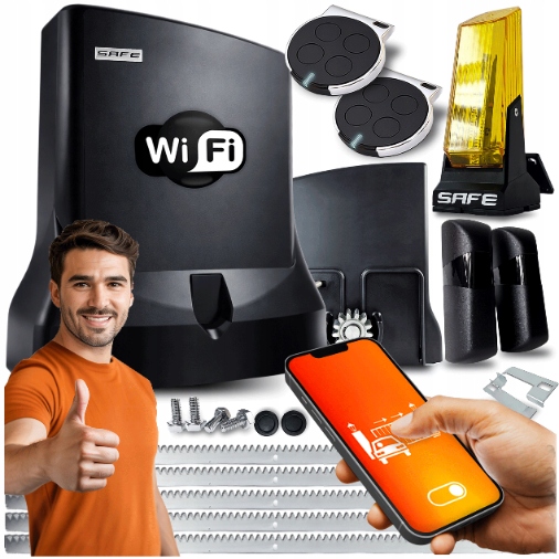 Set Pohon Pro Posuvné Brány lampa 2 ovladače 800 kg Wifi Tuya Automat