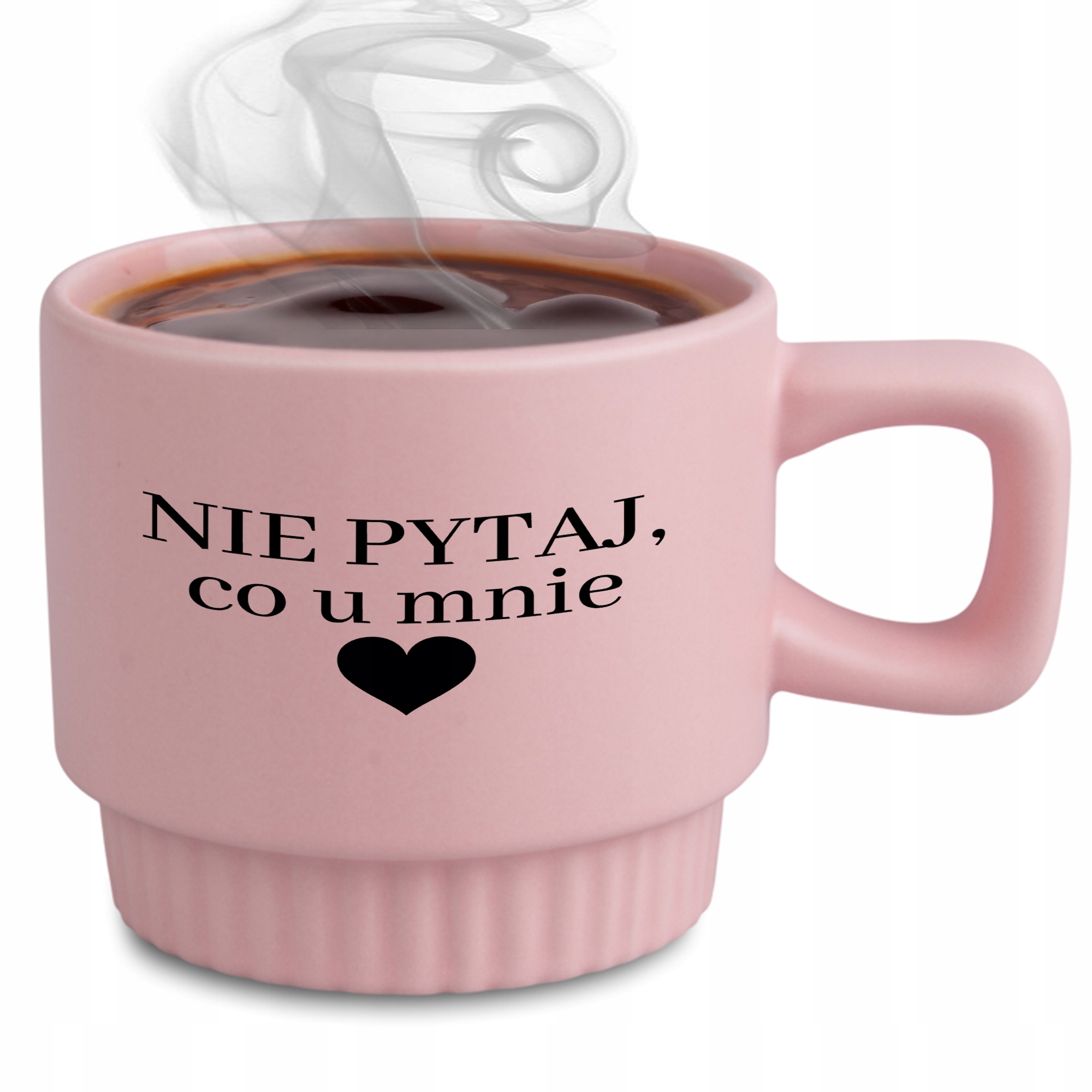 Ryhovaný Hrnček Ružový Darček Do Práce, Nepýtajte Sa Ma, Ako Je To U Mňa Čierne