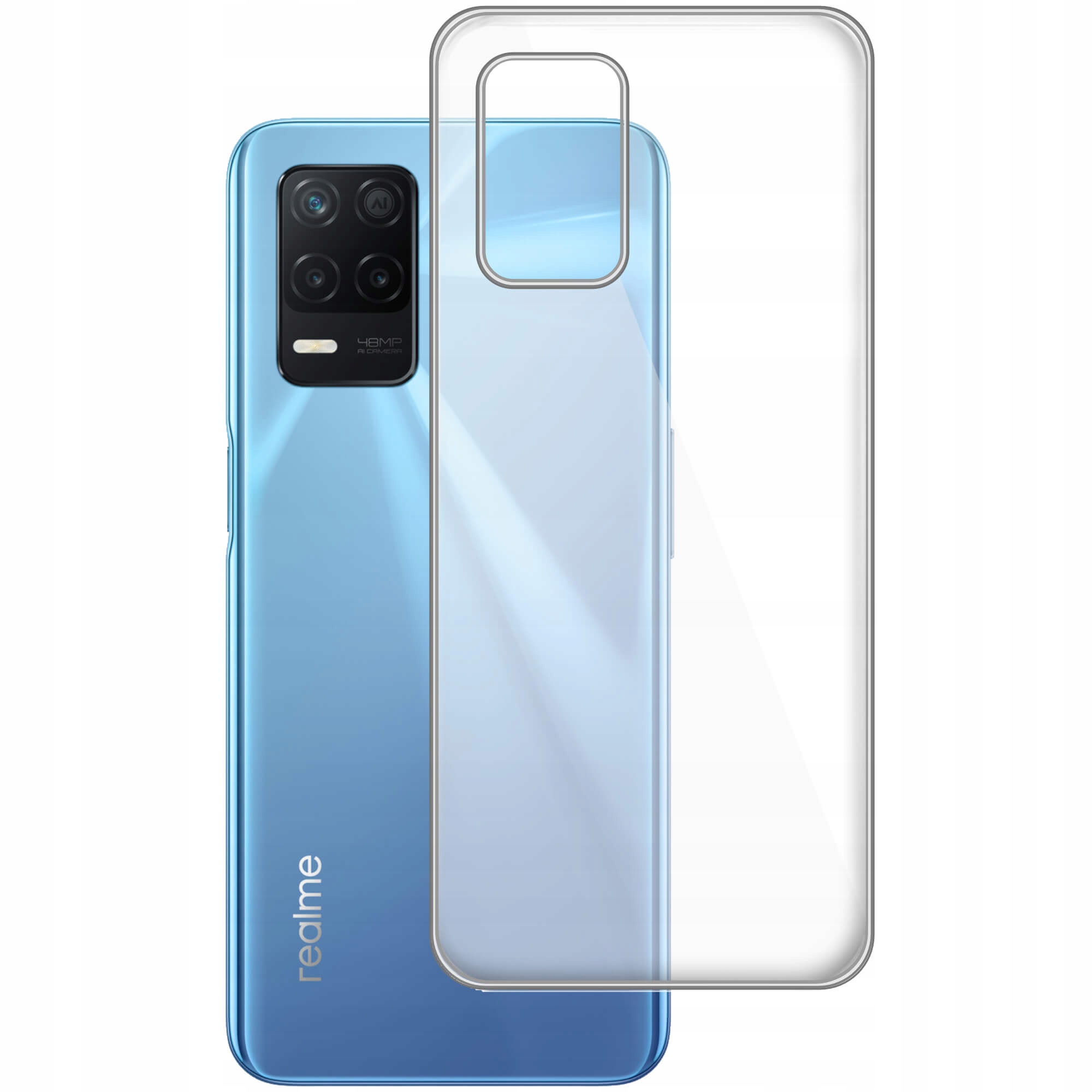

Etui do Realme 8 5G gumowe Slim Clear View
