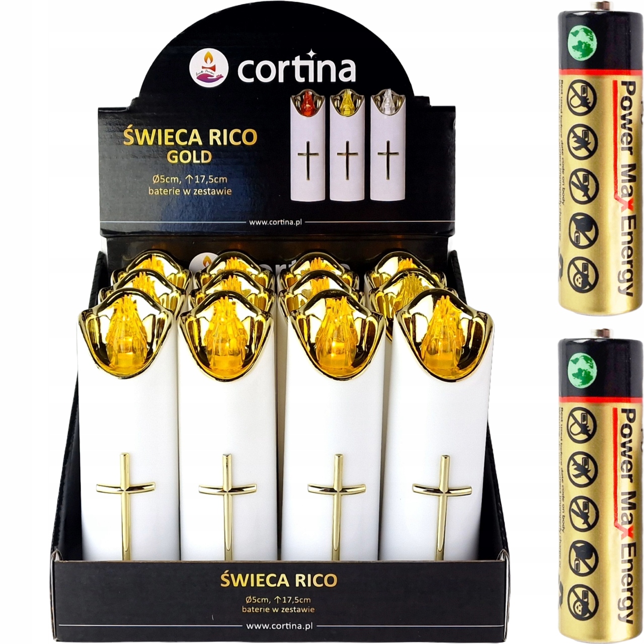 Sada 12 Ks Led Svíčka Na Baterie Vložka Hřbitovních Svíček 17cm Do Sničky Hřbitovní Svíčka Vložky