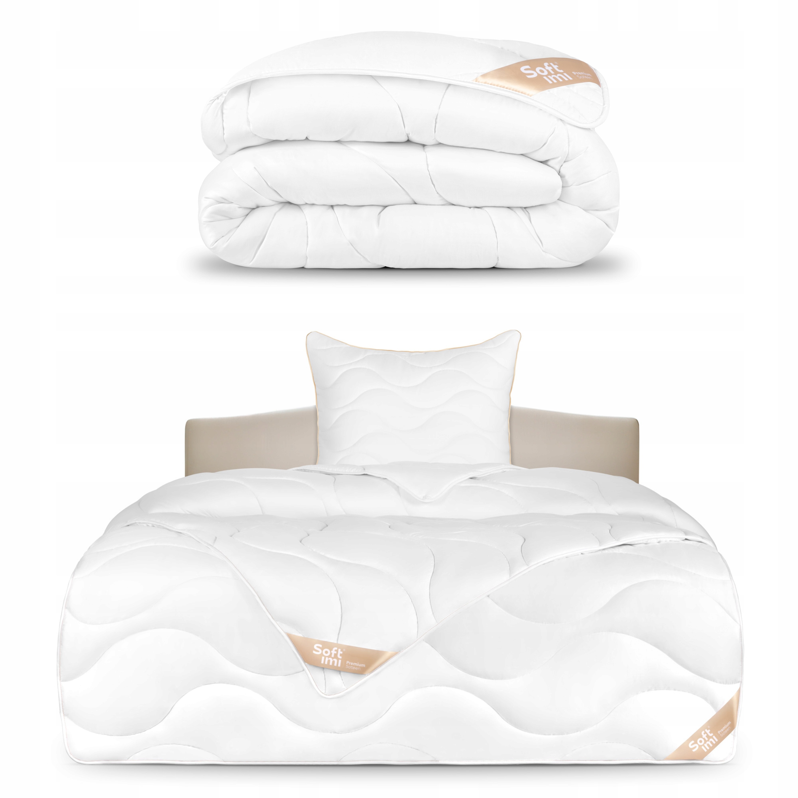 Celoroční Přikrývka Antialerická Přikrývka 140X200 1 Polštář 70X80 Bavlna Saténová