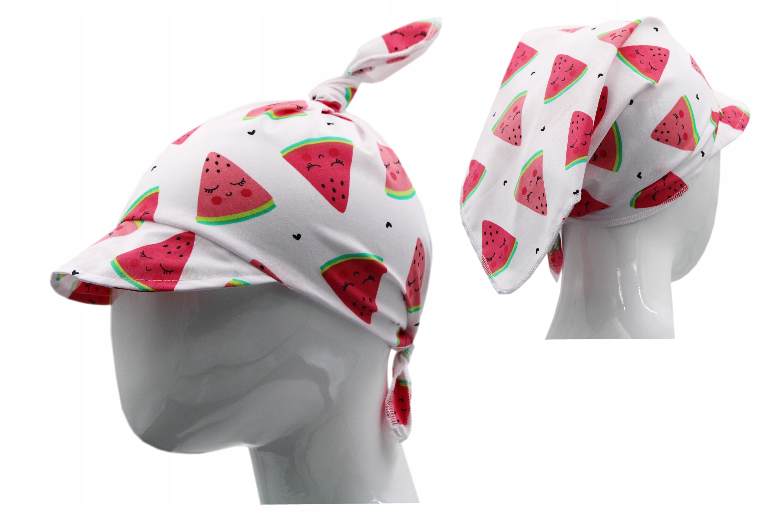 

Chusteczka Na Głowę Lato Z Daszkiem czapka bawełna