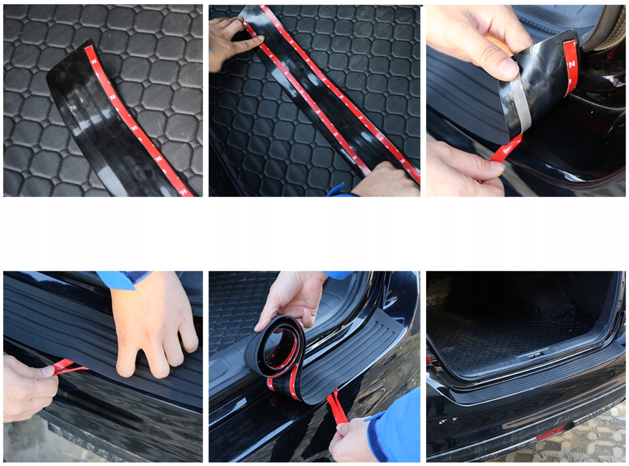 GUMOWA LISTWA OCHRONNA NA TYLNY ZDERZAK CZARNA NAKŁADKA LISTWA GUMA Typ samochodu Samochody osobowe