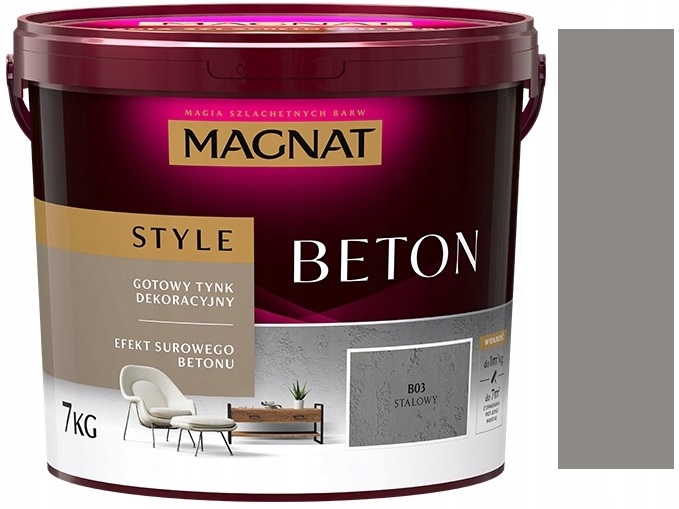 Magnat Style Beton Architektoniczny Stalowy B03 7KG