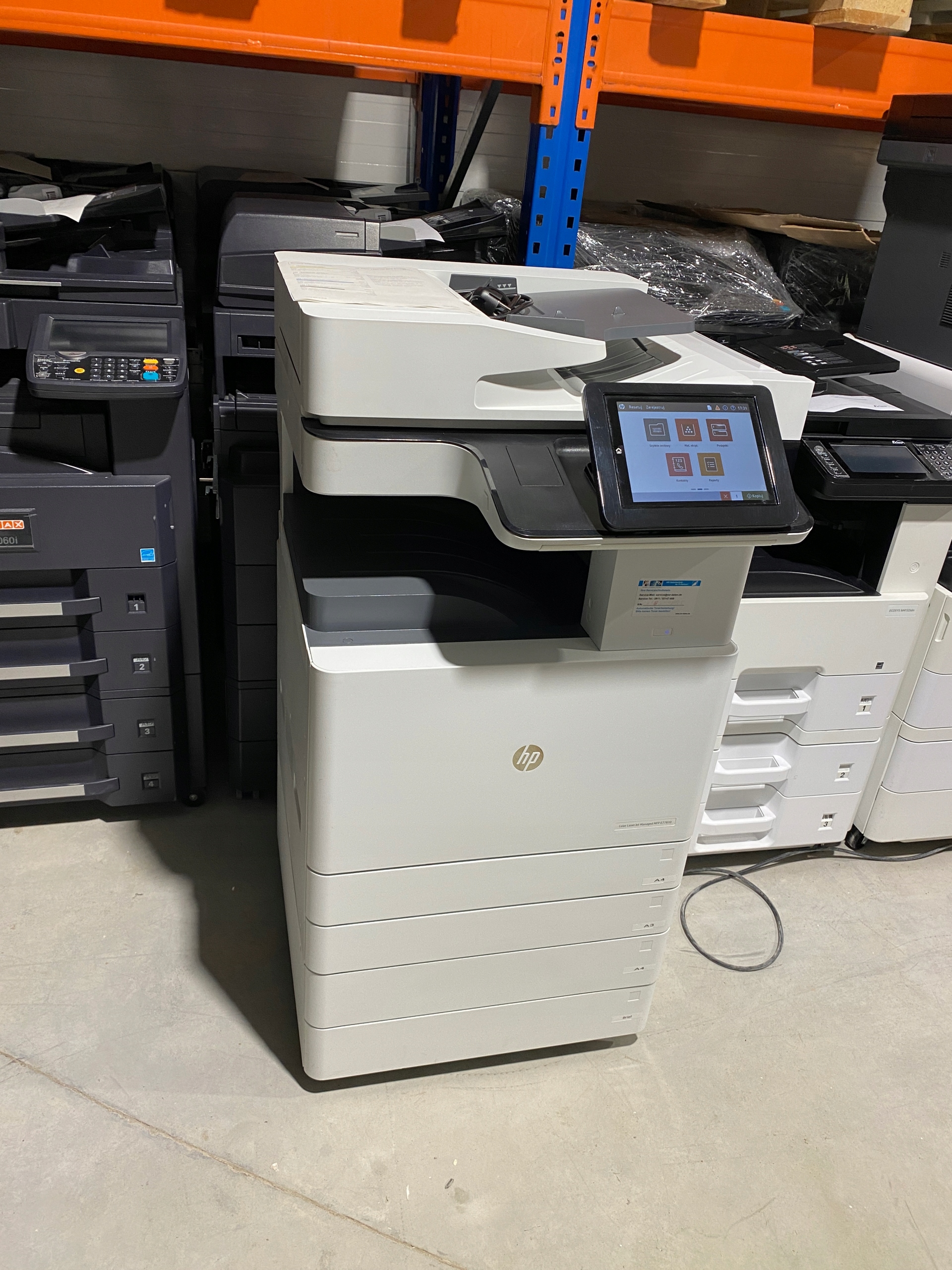 HP Color LaserJet Managed E77830 A3 Kolor 275tys (tylko 16tys kolor), FV GW