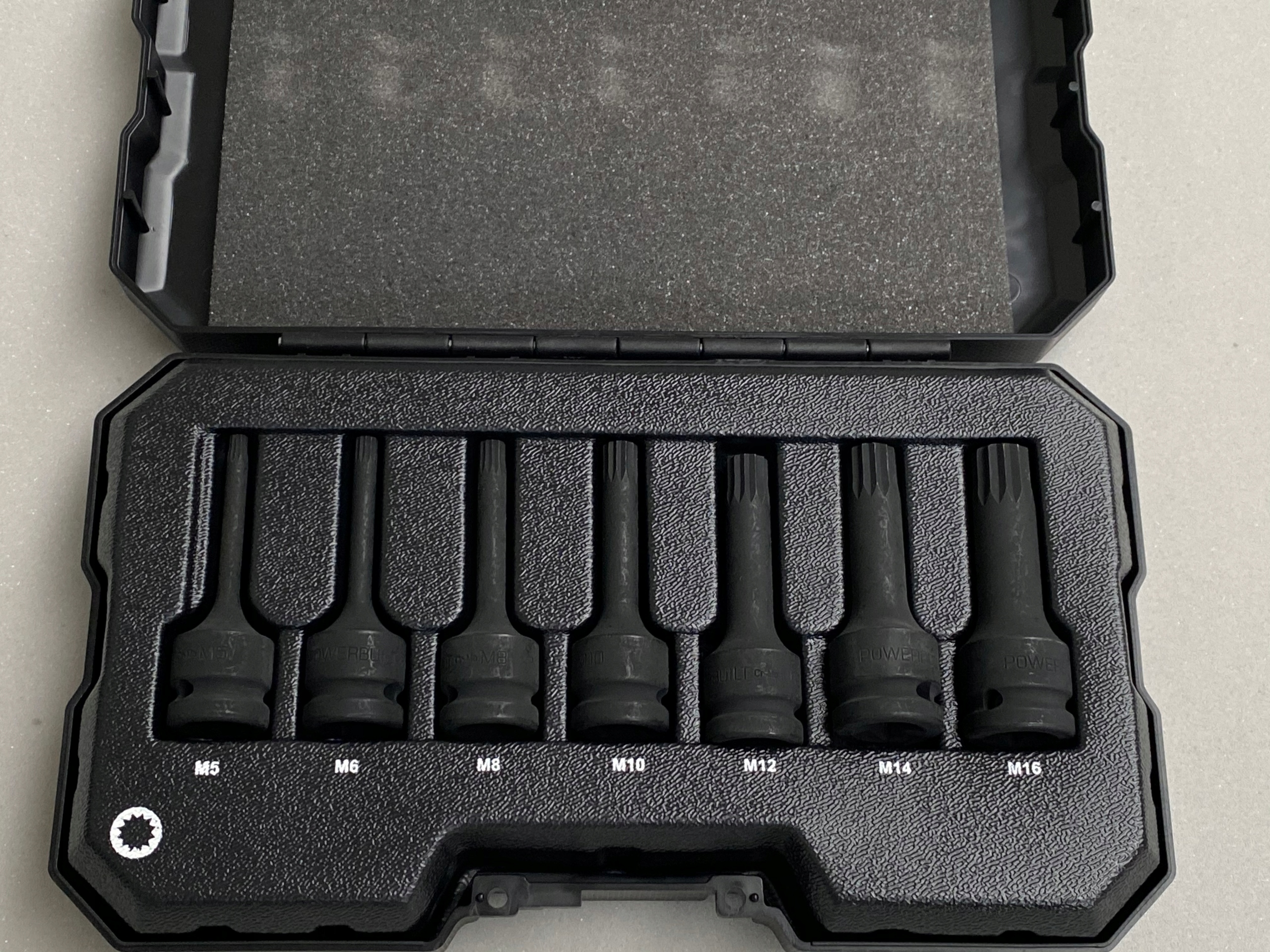 POWERBUILT NASADKI UDAROWE 1/2'' SPLINE 7 SZT 5-16