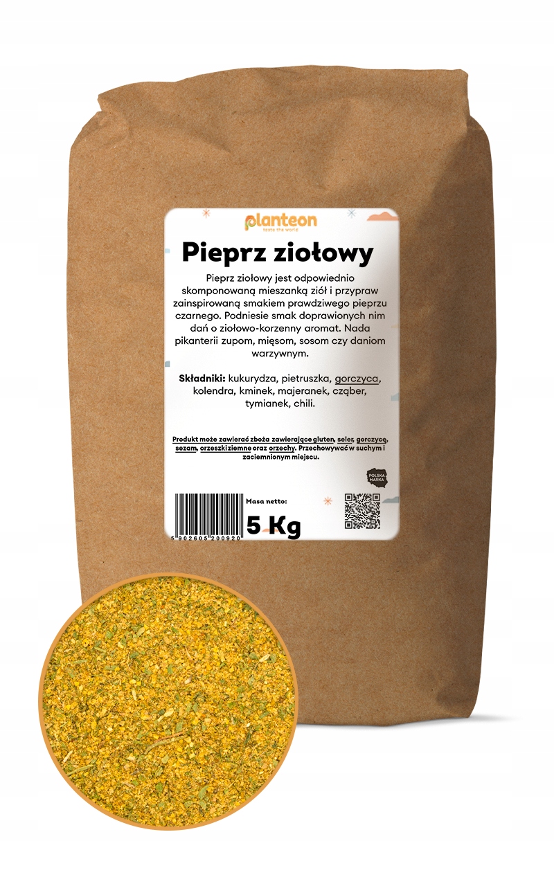 Pepř bylinný 5 kg mletý aromatický Premium přírodní bez chemie