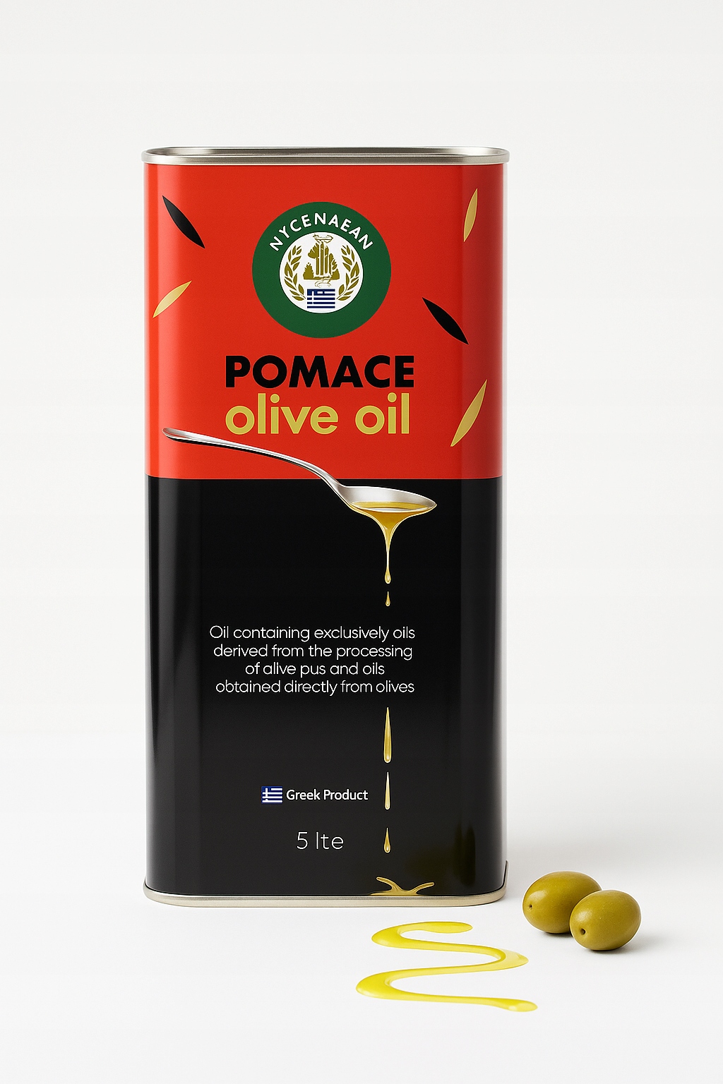 Panenský Olivový Olej 5 L, Řecký Olivový Olej Pomace