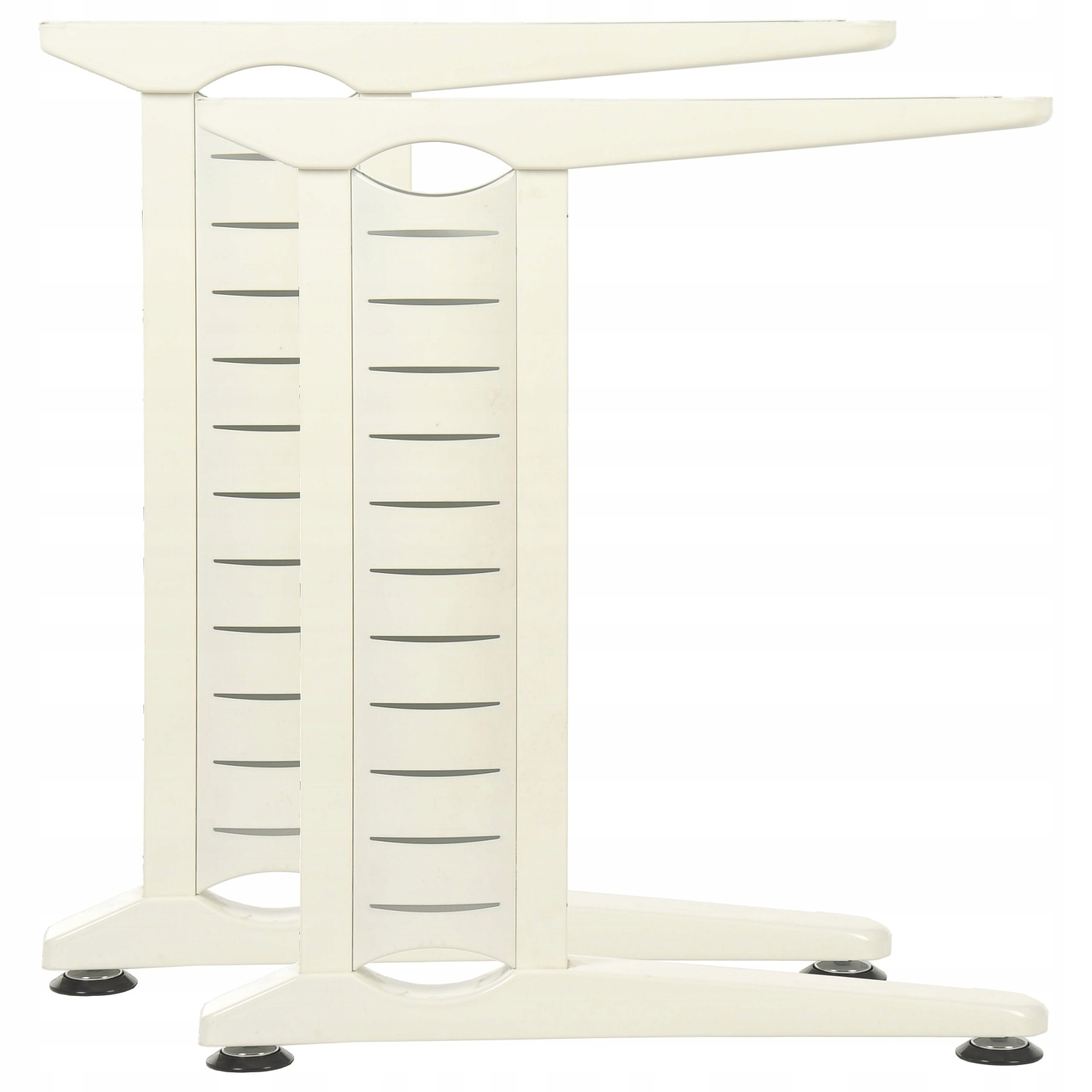 Stelaż Biurka Z Kanałami Kablowymi Biały