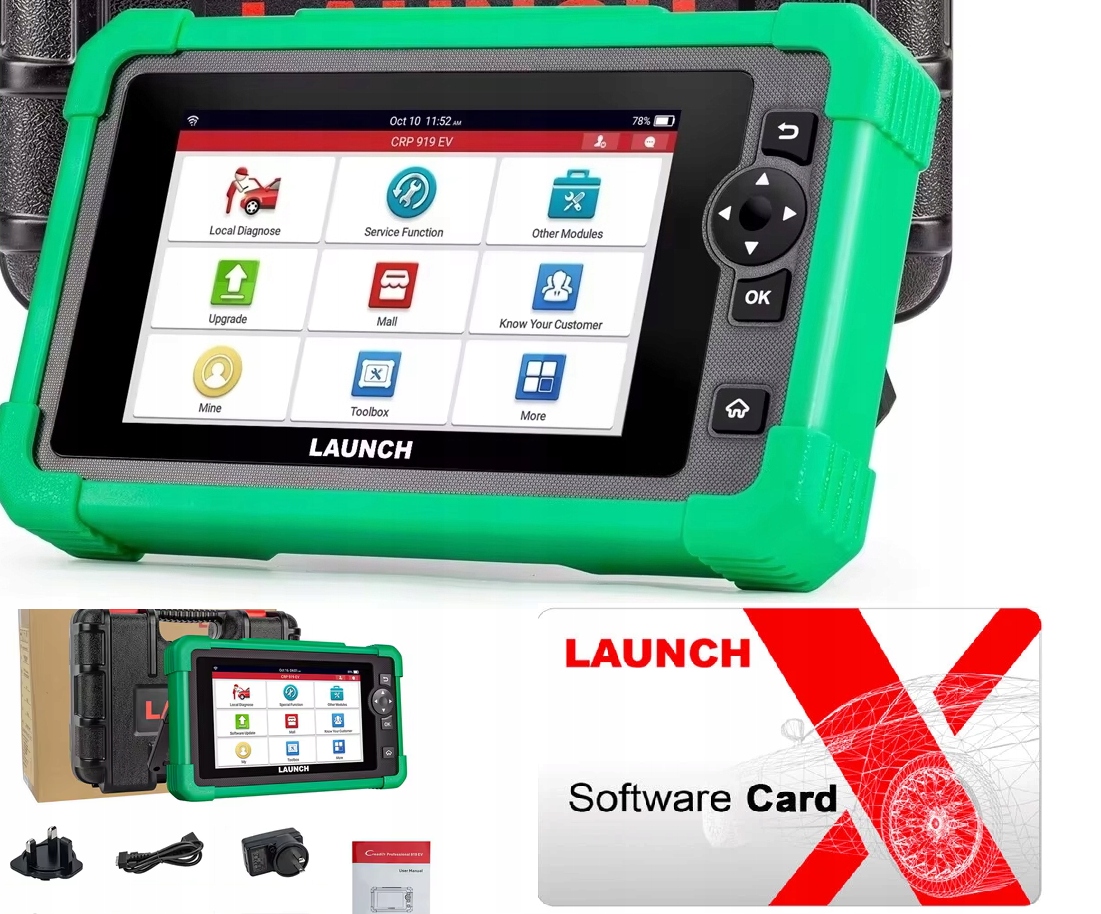 Diagnostické Rozhranie Pre Elektrické Vozidlá Launch CRP919 Ev Bateri