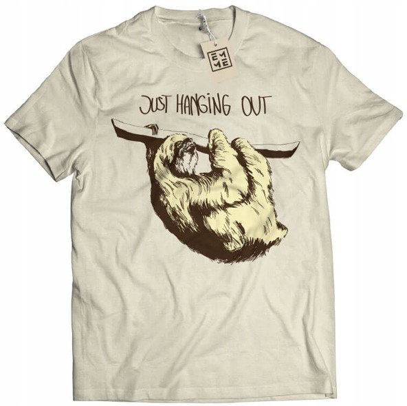 

Koszulka Chillin Sloth beżowa XL