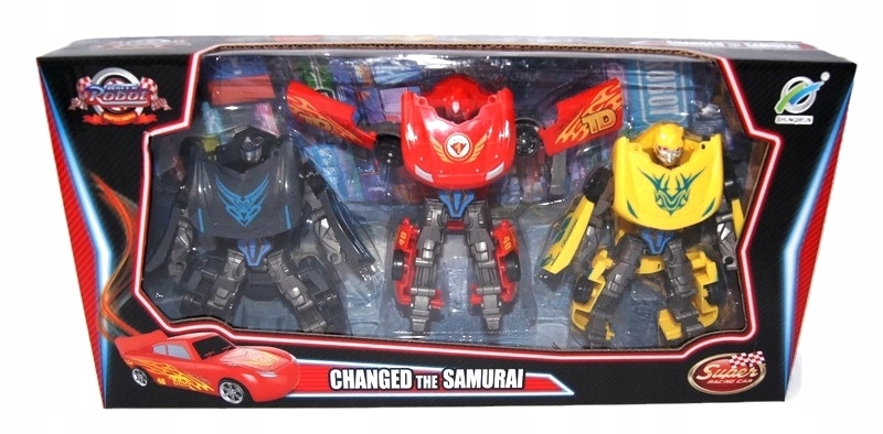 

Cars Zestaw 3x Auto Robot Auta Zygzak Storm Cruz