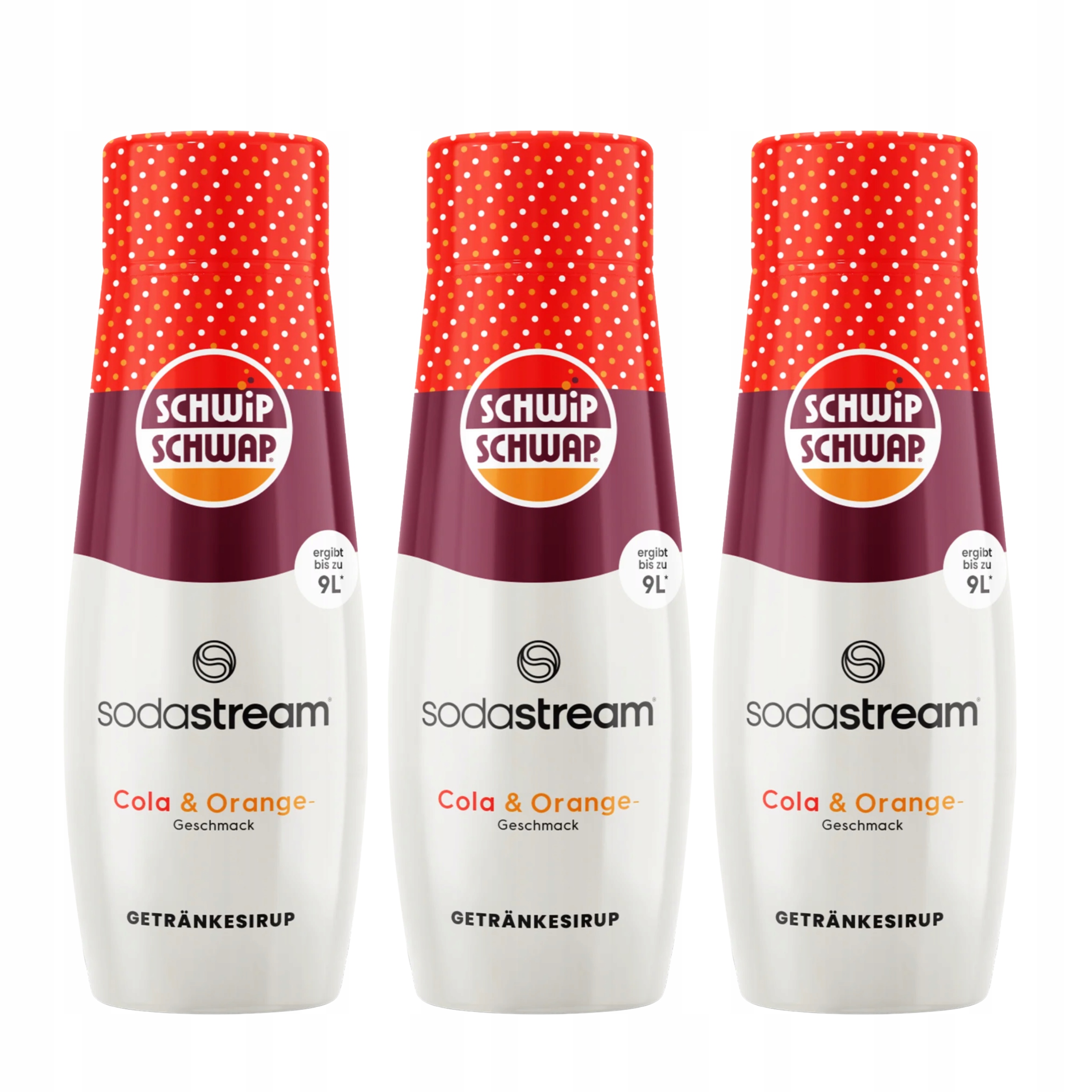 Levně 3x Sirup SodaStream Schwip Schwap Cola Orange Pomeranč Koncentrát 440 ml