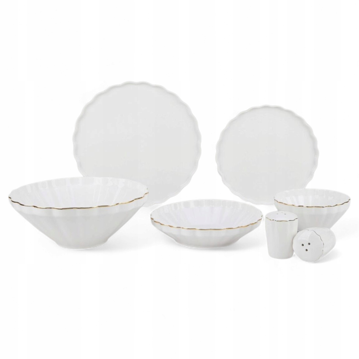 Stylový Jídelní Set Flores 27 Ele. Zlaté Zdobení