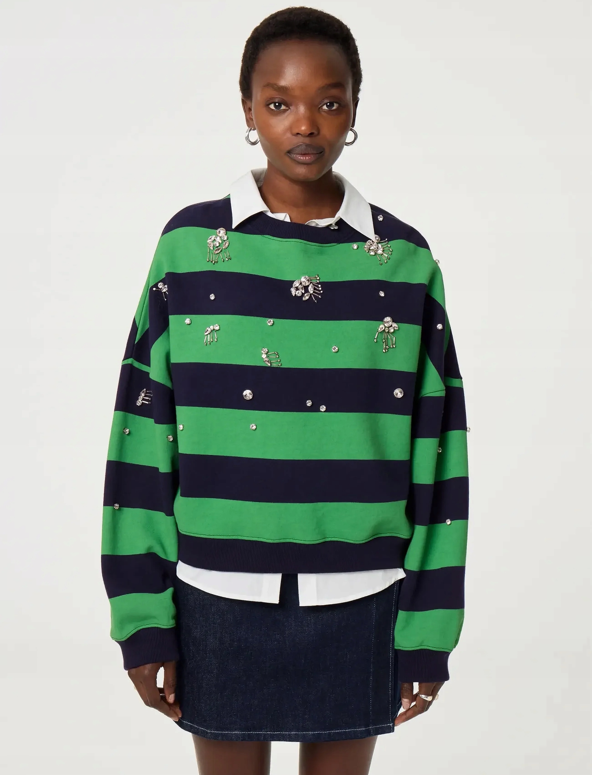Fabienne Chapot Ronny Sweater dámský pruhovaný svetr 100% organická bavlna