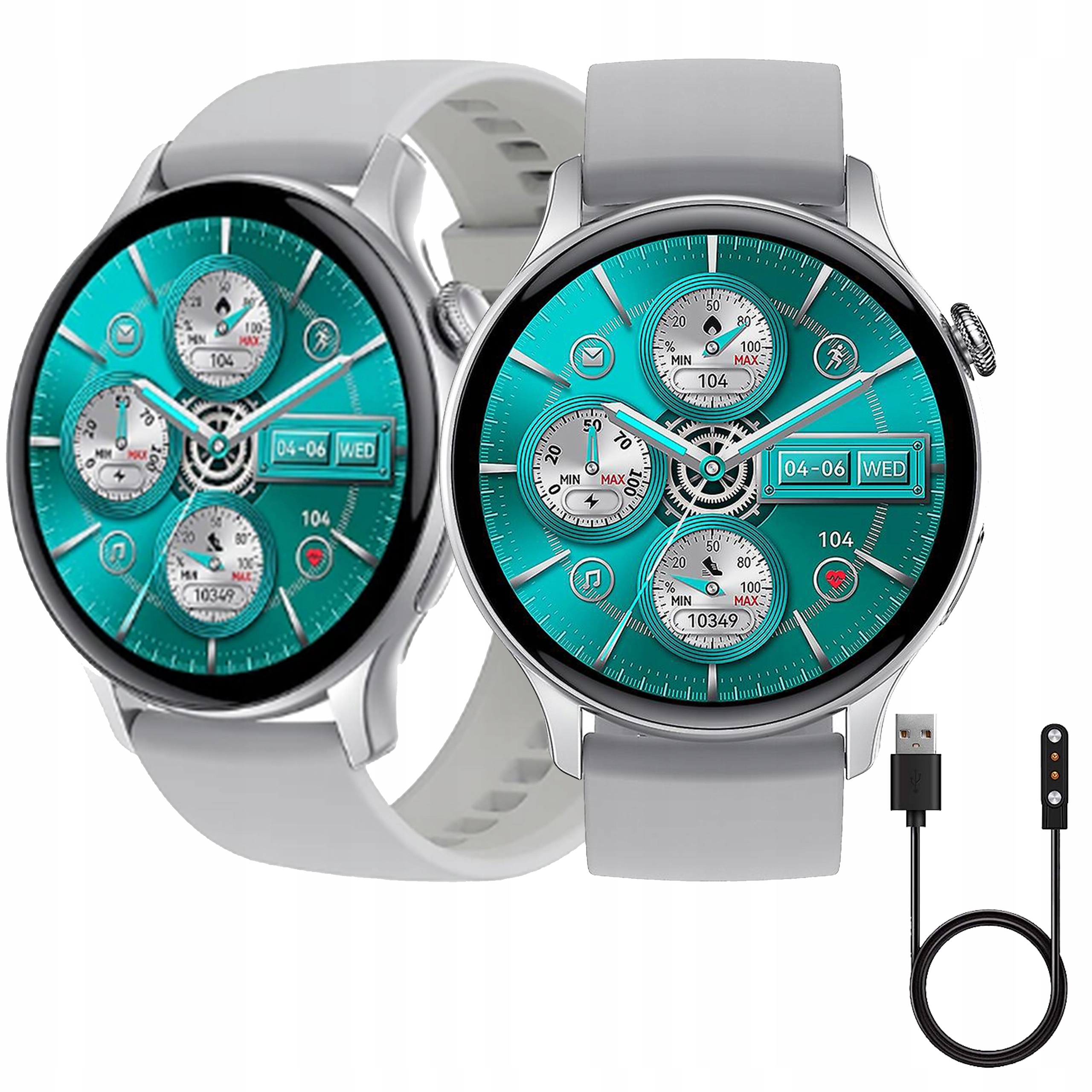 SMARTWATCH ZEGAREK SMARTBAND ROZMOWY SPORT PL MENU POLSKIE EKG WODOODPORNY