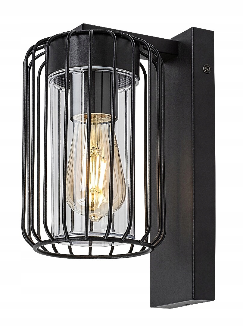 Fasádna nástenná lampa Tarpa Rabalux Čierna Industriálna IP44 E27 40W