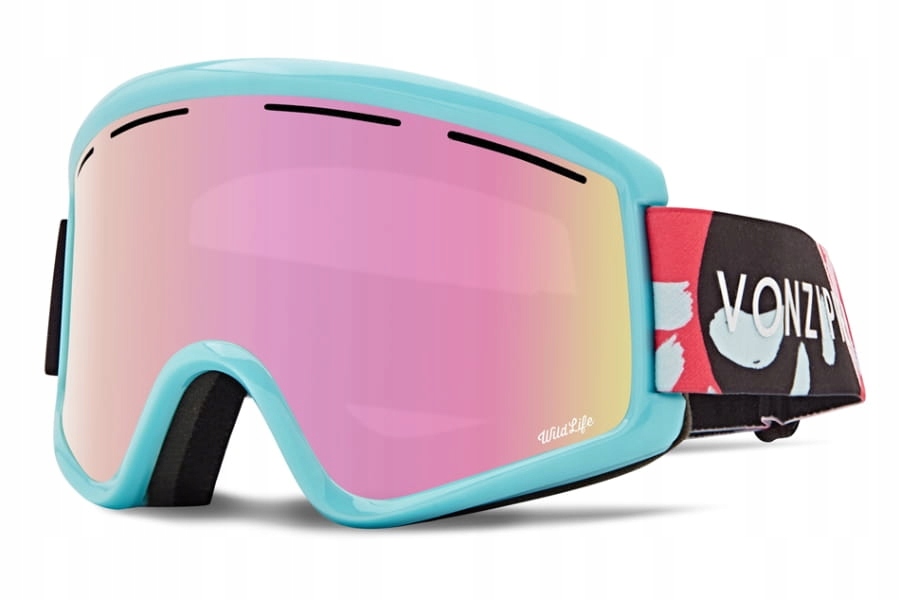 Lyžařské Brýle Vonzipper Cleaver B4BC Wildlife Pink Chrom Žlutá