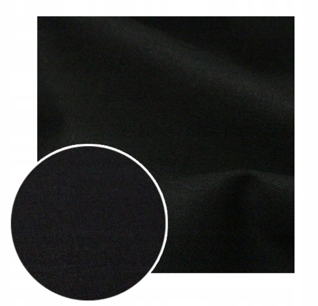 100 bm Černá Atena bavlna hladká Ložní matracová tkanina Materiál