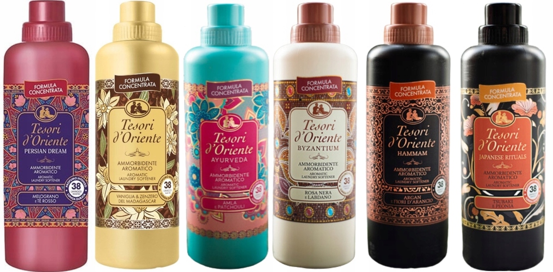 Levně Tesori d'Oriente Sada 6 italských oplachovacích přípravků 760 ml Pvabhj