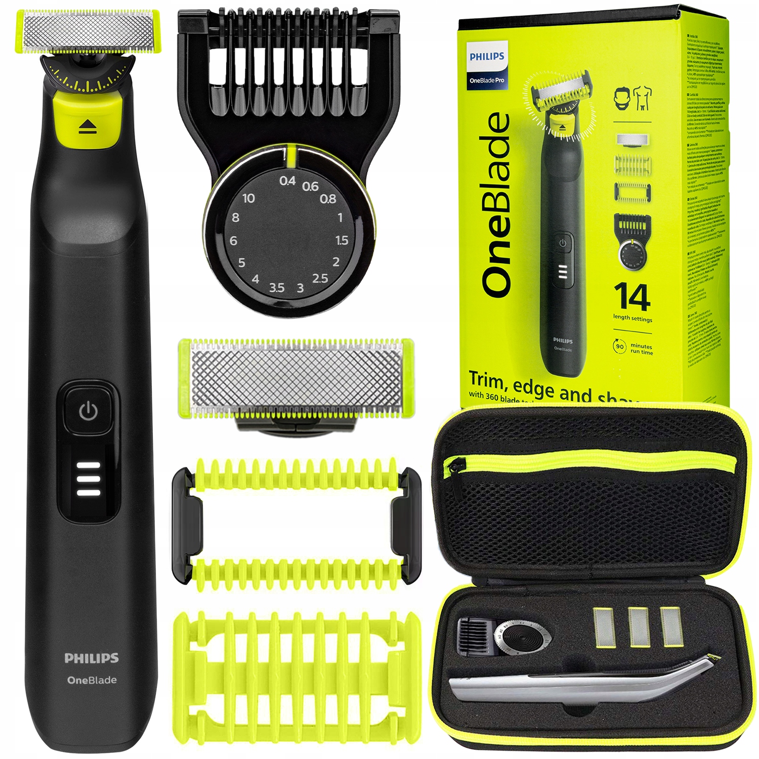 GOLARKA PHILIPS QP6541/15 ONEBLADE PRO 360 NÓŻ TRYMER BRODY I CIAŁA ...
