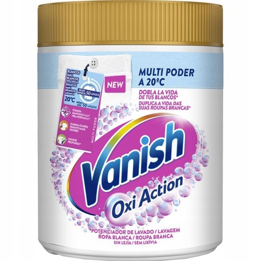 Vanish Oxi Action белый порошок пятновыводитель 900 г