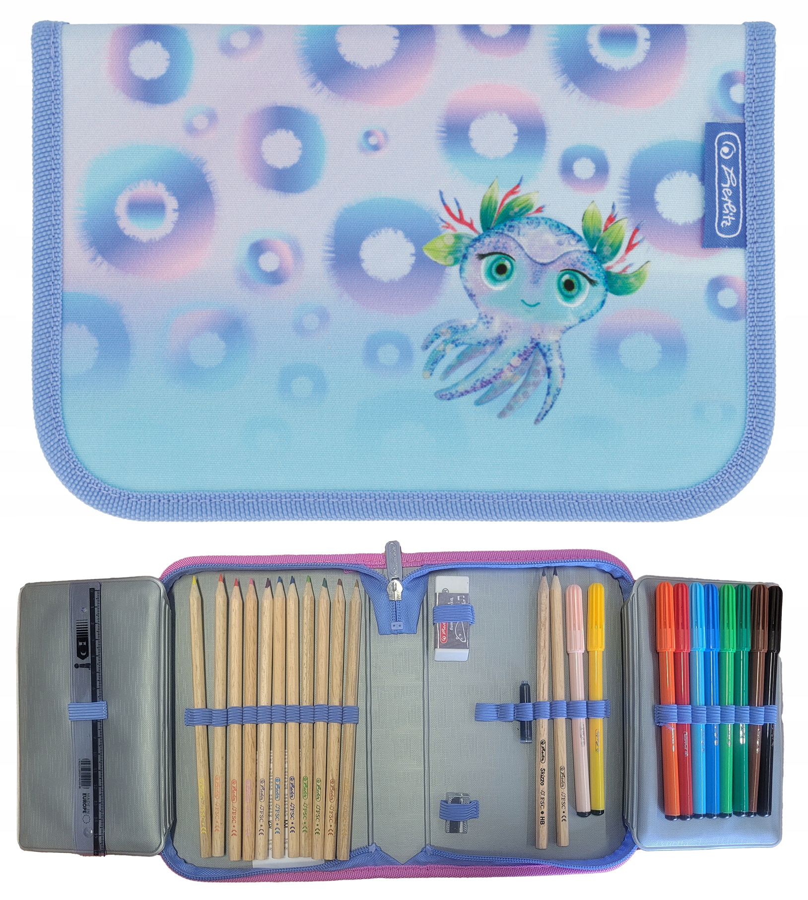 TORNISTER SZKOLNY HERLITZ LOOP PLUS MYSTIC MERMAID DLA DZIEWCZYNKI Pojemność 16 l