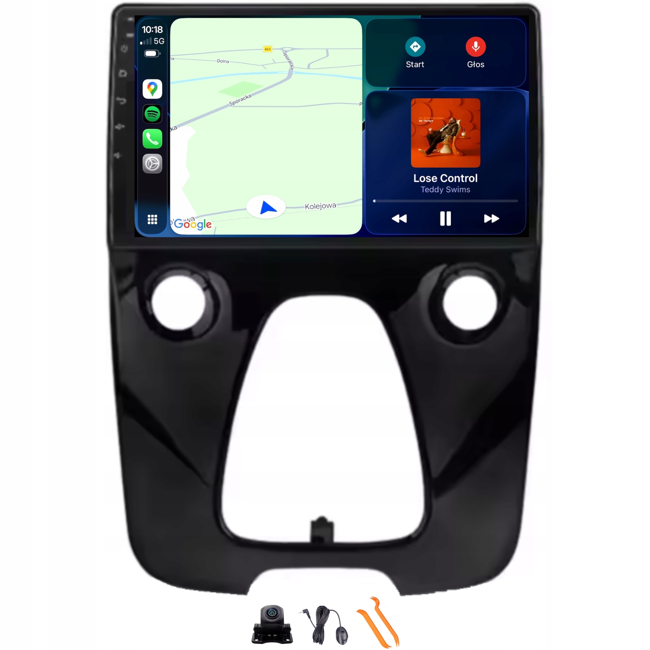 Radio Android Nawigacja Qled Carplay Lte Gps Peugeot 108 Toyota Aygo 14-20