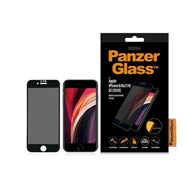 Sklo Panzerglass tvrzené S Privátním Filtrem pro iPhone SE/8/7