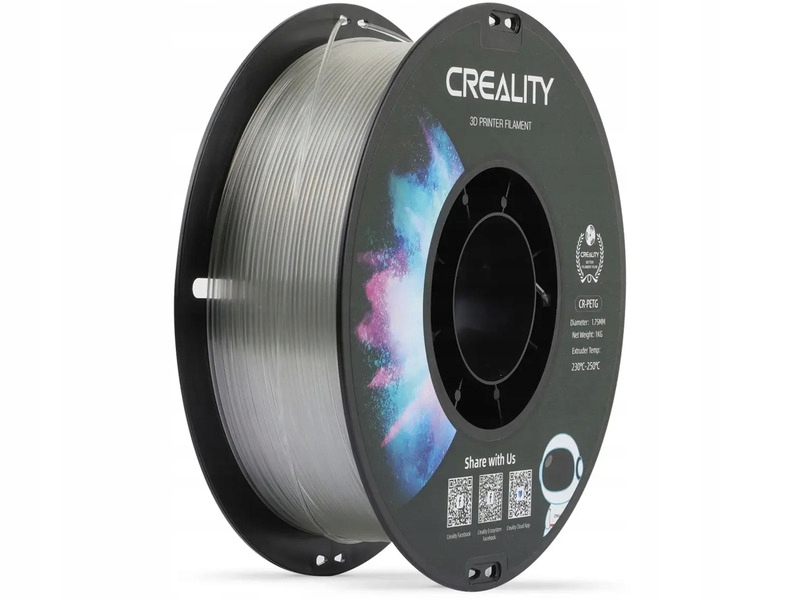 Filament PETG Creality 3D 1,75 mm 1000 g bezbarwny