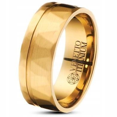 Dámský zlatý prsten Venetto titan R-16