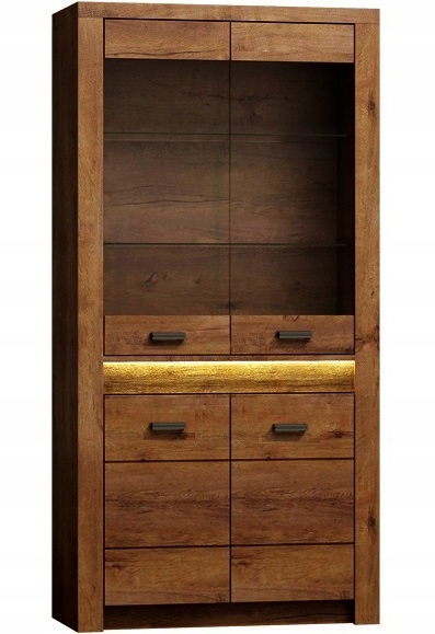 witryna duża regał zamykany szybą duży Indiana 03