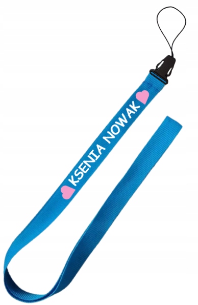 Smycz na pendrive-a z imieniem - serca