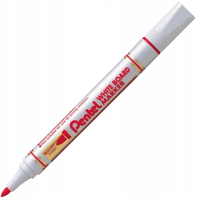 

Marker do tablic Pentel MW85 czerwony okr.