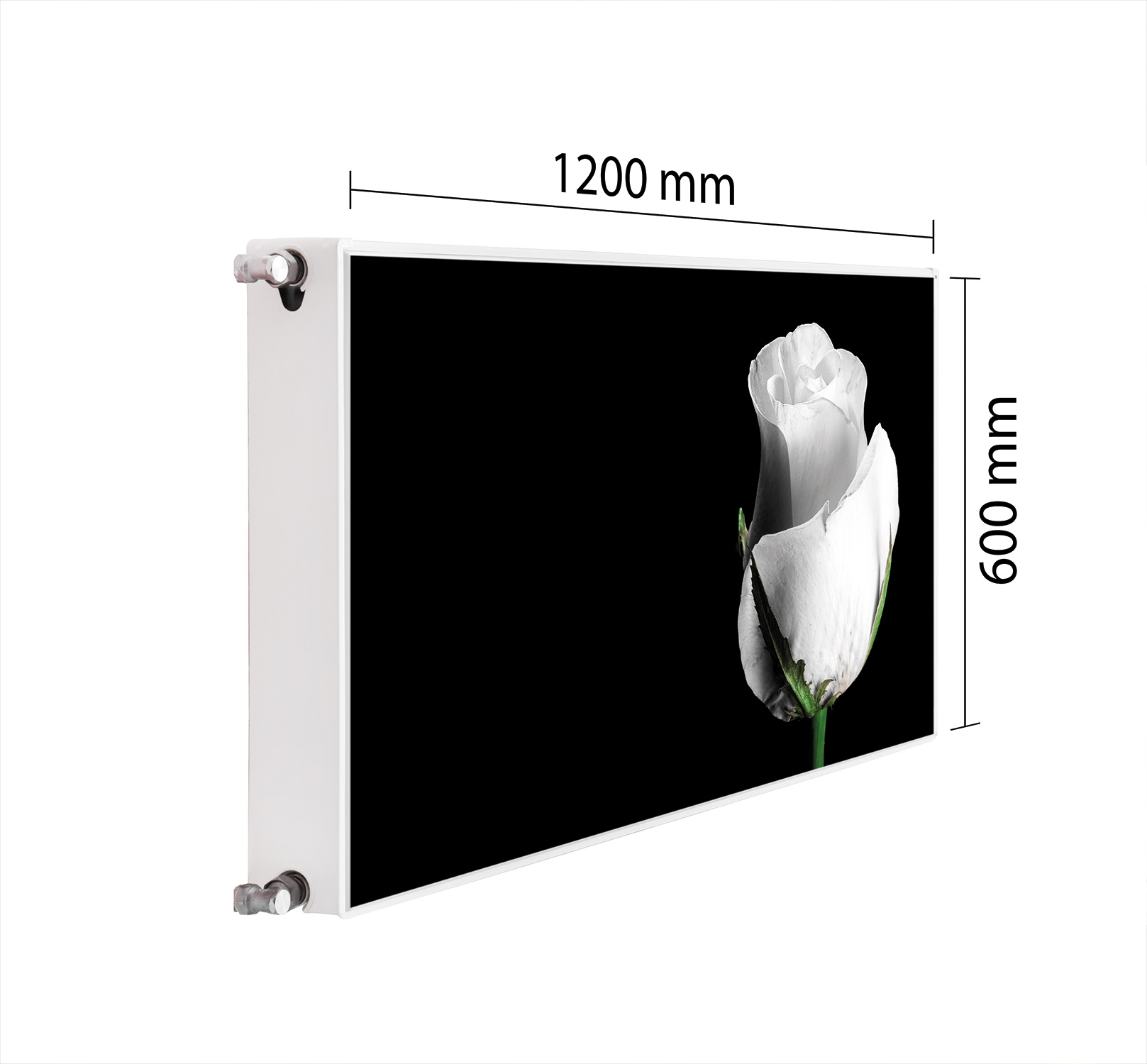 Maskovací Kryt Radiátoru 120x60 Růžová Podložka Magnet