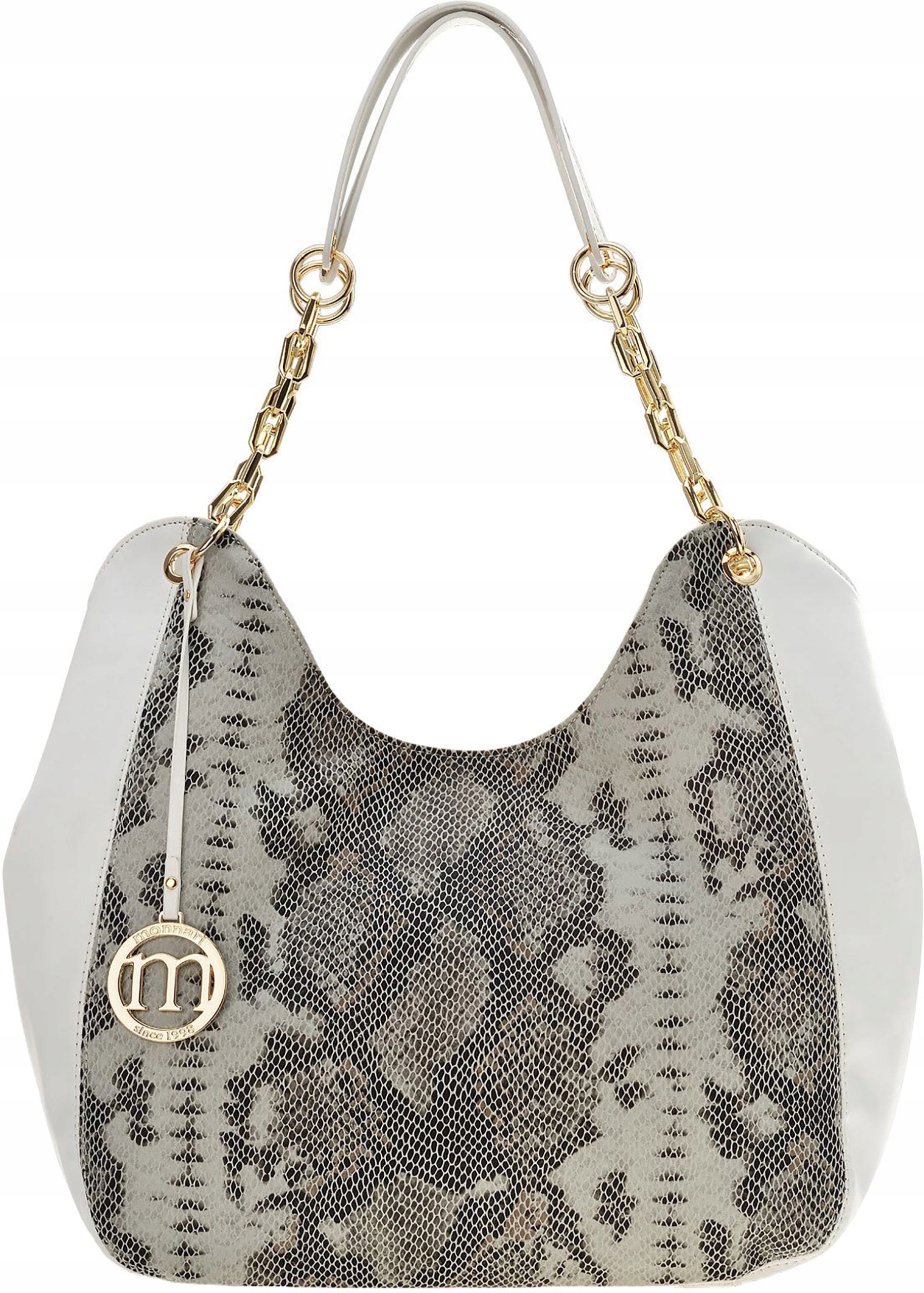 Velká kabelka Monnari Dámská taška Typu Vak Shopper S Logem Prostorná Volná Městská