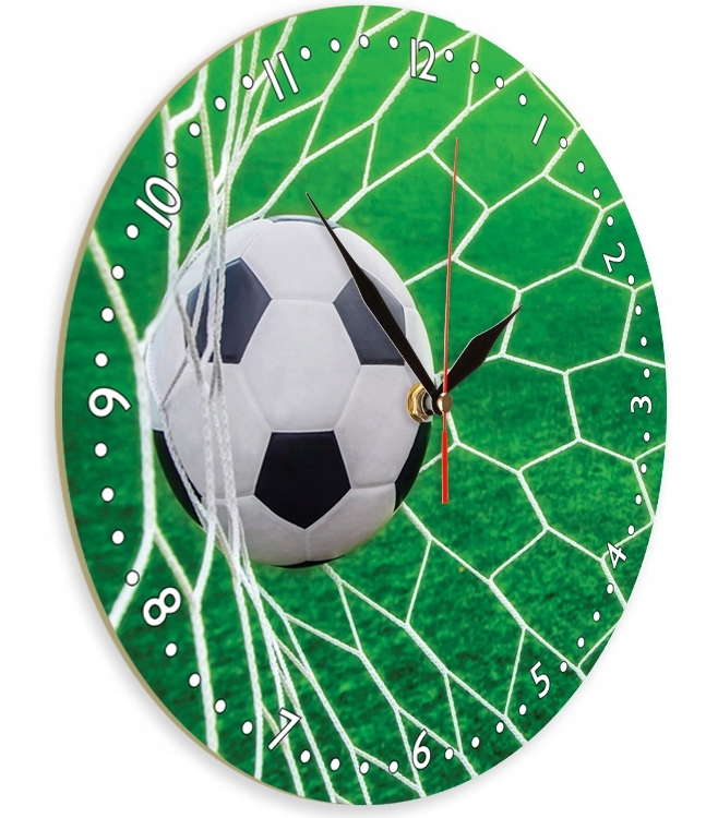 Zegar ścienny dla młodego kibica 80 płynący mechanizm L4 Marka bez marki