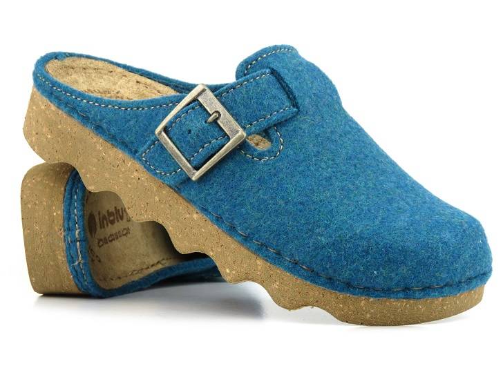 

Kapcie Damskie Inblu Poks Filc Skóra Chodaki Ciapy