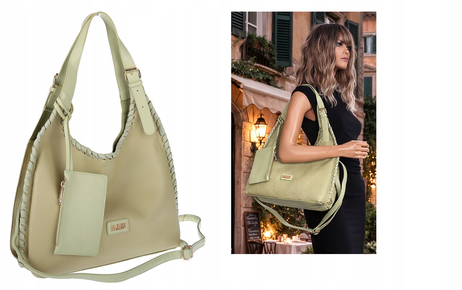 Dámská kabelka Přes Rameno Taška Shopper Taška přes rameno CC6693 Zelená