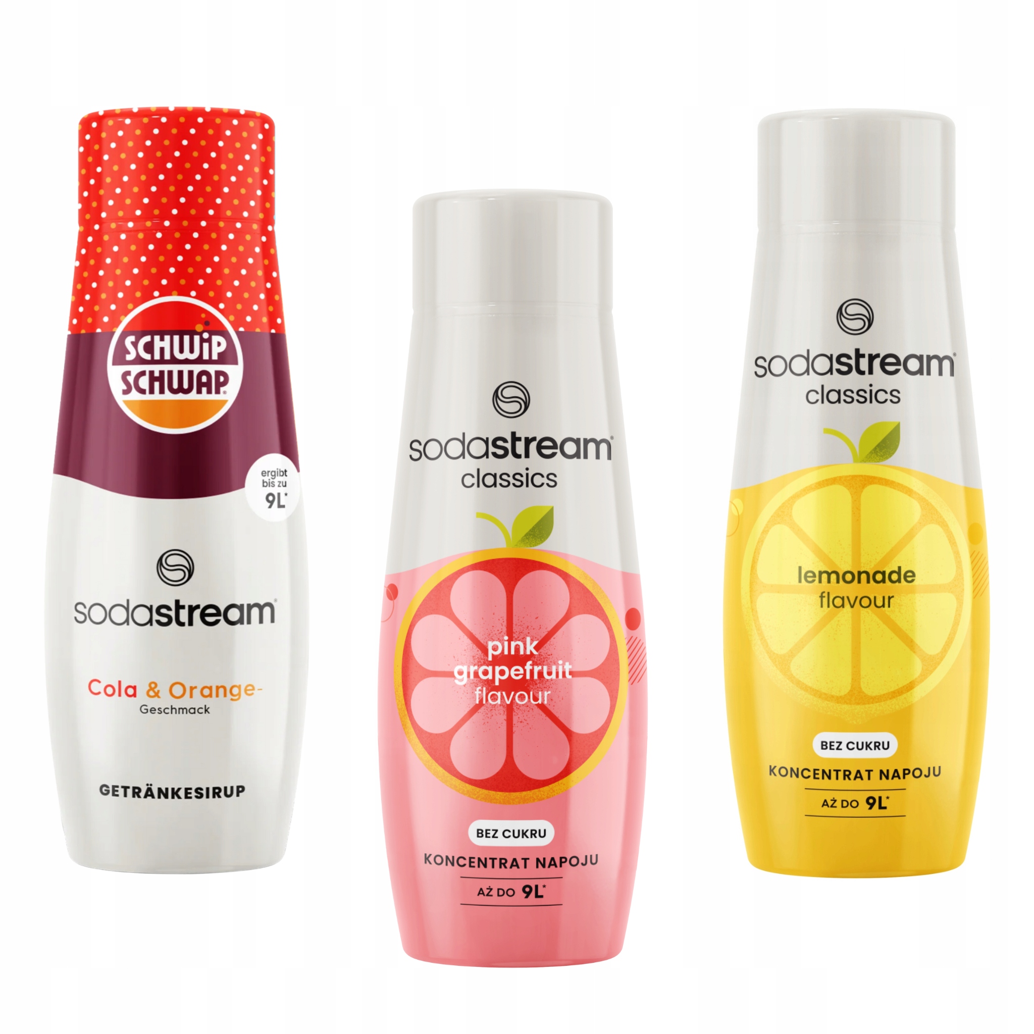 Levně Sada 3 koncentrátů Sodastream Schwip Schwap GrapeFruit Lemonade