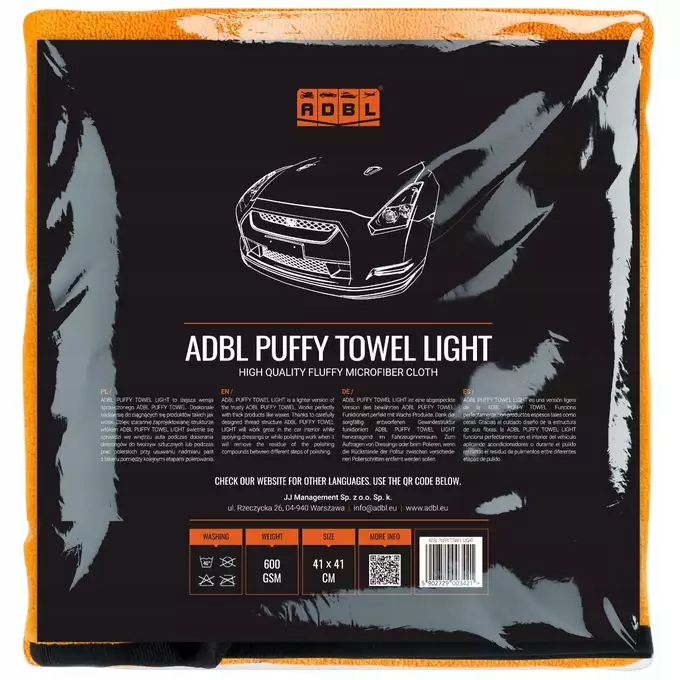 

Adbl Puffy Light Mikrofibra 41x41cm 600gsm