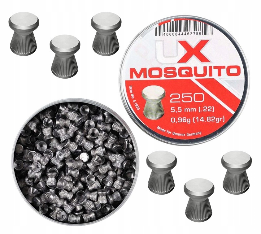 Umarex Śrut Diabolo Moletowany Płaski Mosquito Ribbed 5,5mm 250szt.