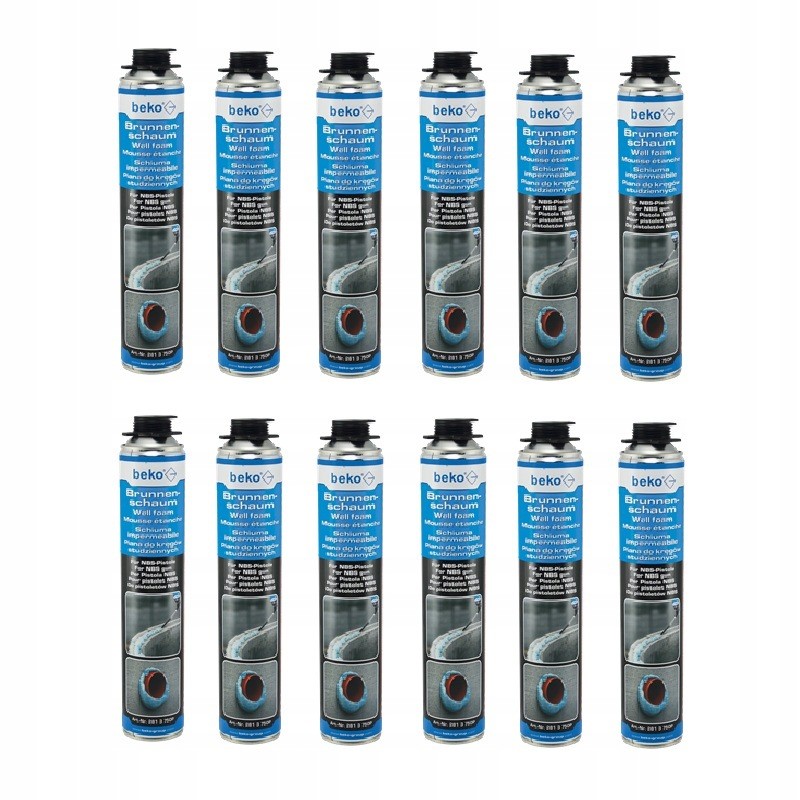 Vodotěsná Pěna Pro Kruhy Průchodek Beko Pistoletová 750ML x12