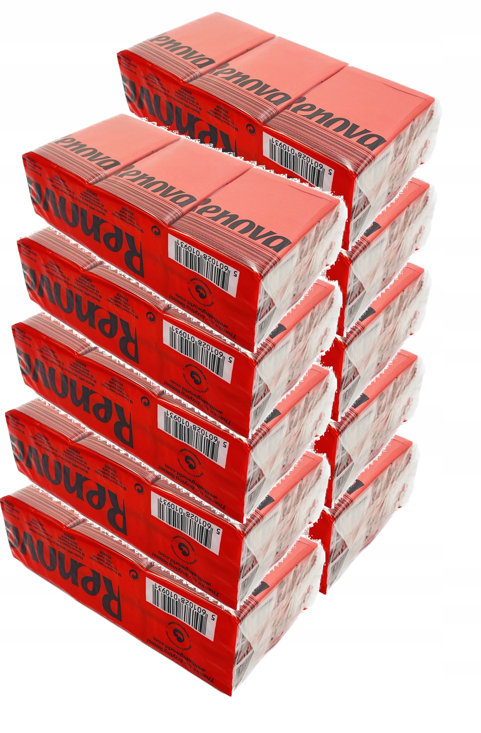 10x Chusteczki higieniczne Renova Czerwone 6x10szt