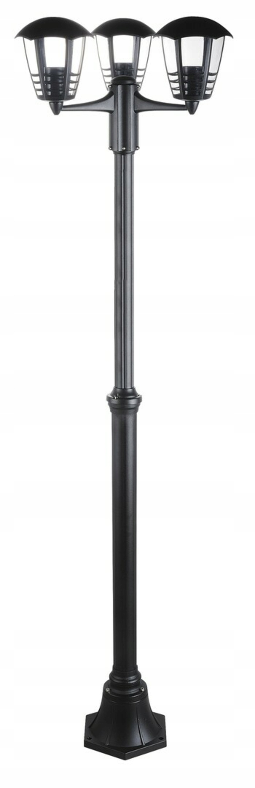 Rabalux Marseille vonkajšie stĺpikové svietidlo 3xE27 čierna IP44 181cm